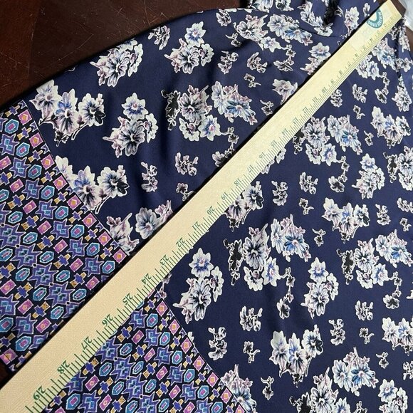 Rose + Olive Women's Floral Print Blue Tunic Top Size 1X Casual Spring Blouse - Picture 10 of 10